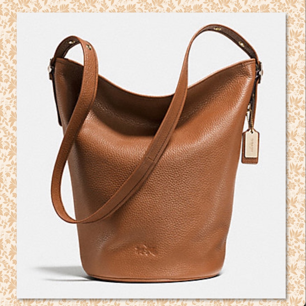 COACH DARK BRITISH TAN XL DUFFLE BAG LIKE NEW!